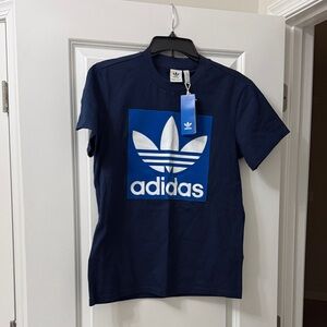 adidas Navy Blue Trefoil Logo T-Shirt
